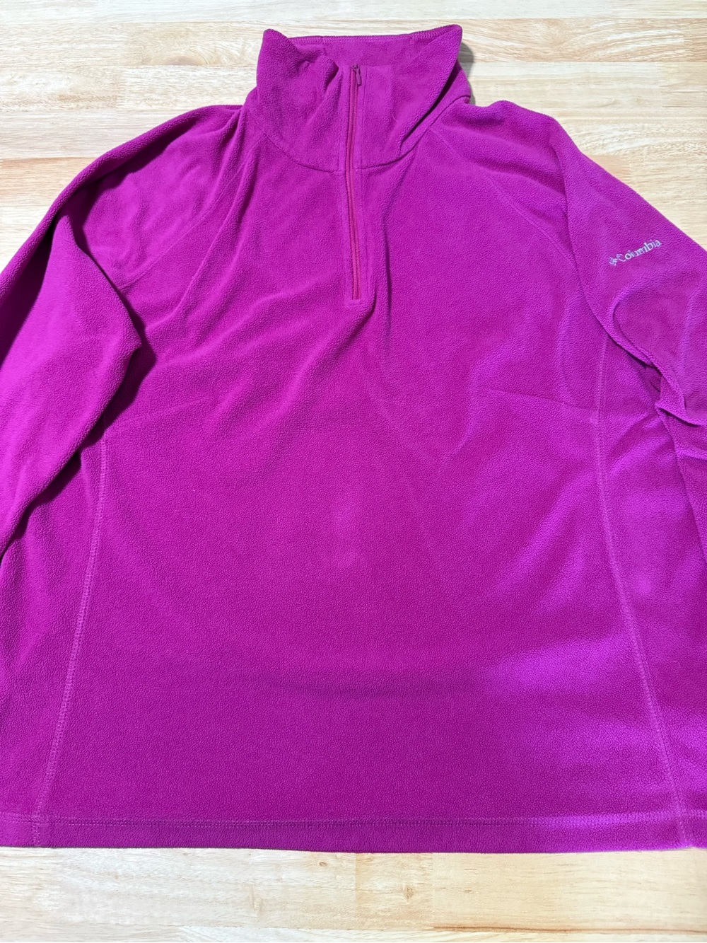 Women’s Columbia Fleece Quarter Zip Pullover Fuchsia Pink